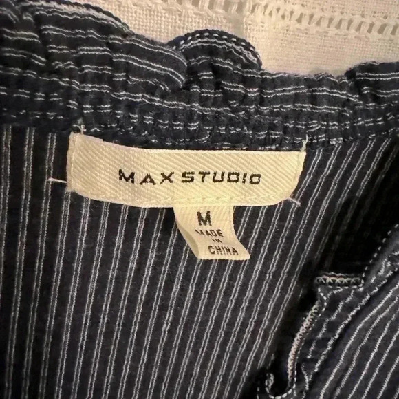 Max Studio Navy Blue Sleeveless Dress - Picture 2 of 6